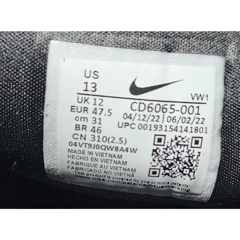 Nike Black Mesh Athletic Shoes with White Accents - Picture 9 of 9